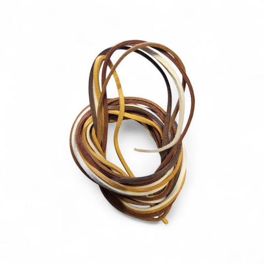 Színes bőrszálak 5 db-os/ kb 1 m-esek (1)