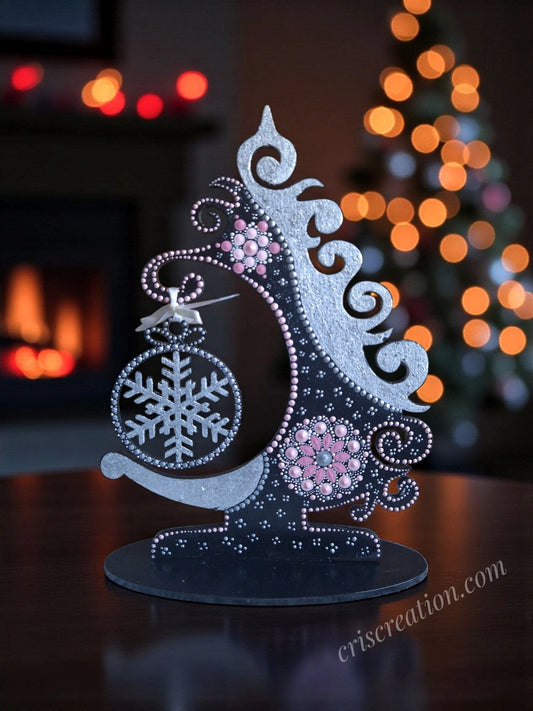 Karácsonyfa dísszel - 20x15 cm