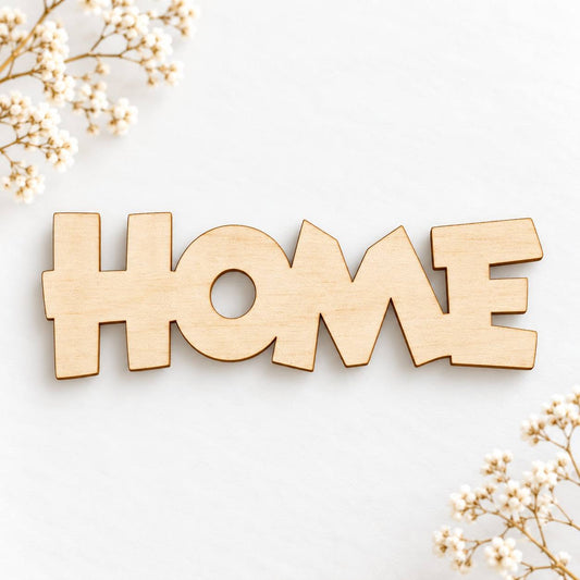 Felirat "Home" 10x3 cm