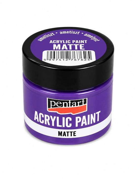 Pentart matt akrilfesték 50 ml ametiszt