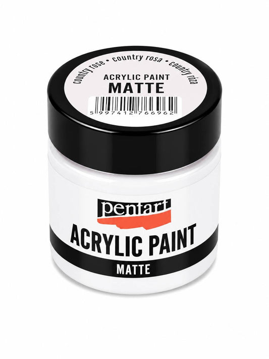 Pentart matt akrilfesték 50 ml country rózsa