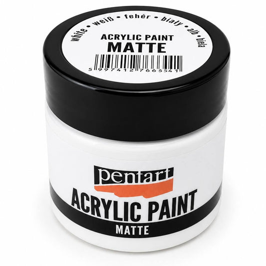Pentart matt akrilfesték 50 ml fehér