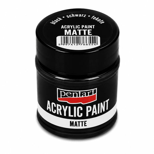 Pentart matt akrilfesték 100 ml fekete