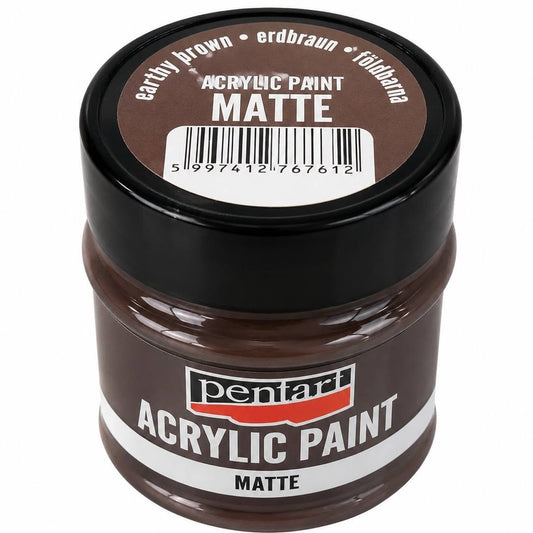 Pentart matt akrilfesték 50 ml földbarna