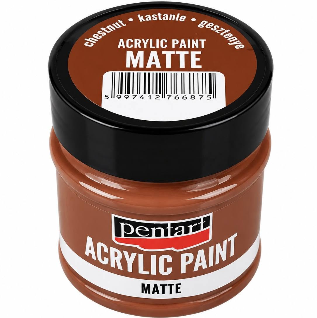 Pentart matt akrilfesték 50 ml gesztenye