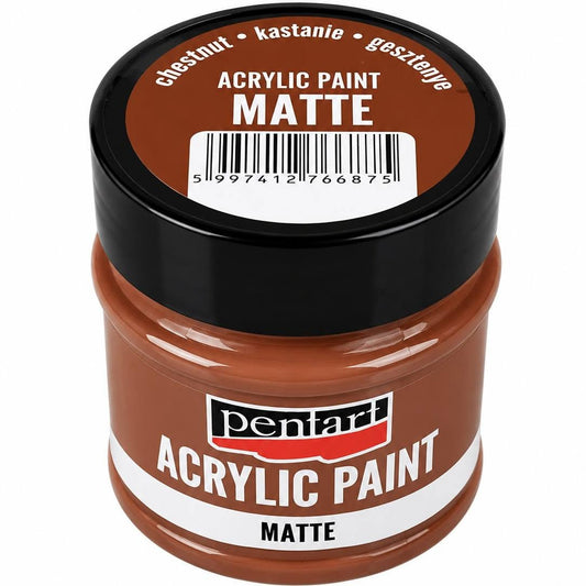 Pentart matt akrilfesték 50 ml gesztenye