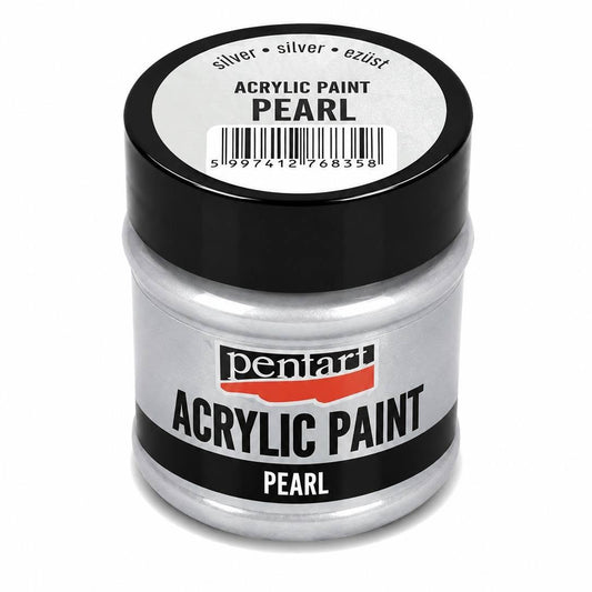 Pentart GYÖNGYHÁZ festék 50 ml ezüst