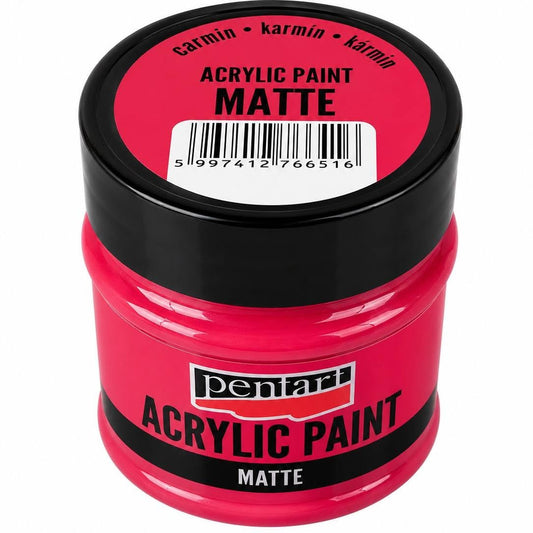 Pentart matt akrilfesték 50 ml kármin