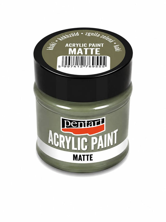 Pentart matt akrilfesték 50 ml kekizöld
