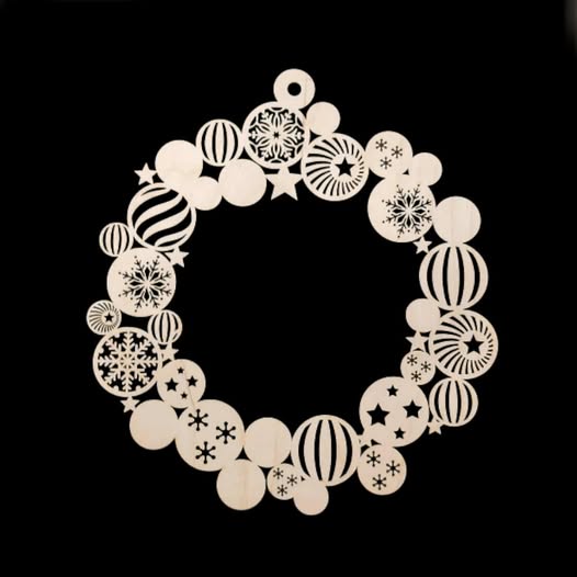 Ajtódísz - koszorú - 27x25 cm