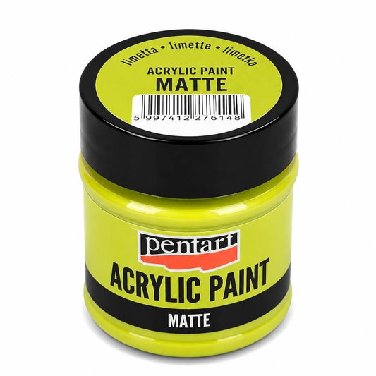 Pentart matt akrilfesték 50 ml limetta