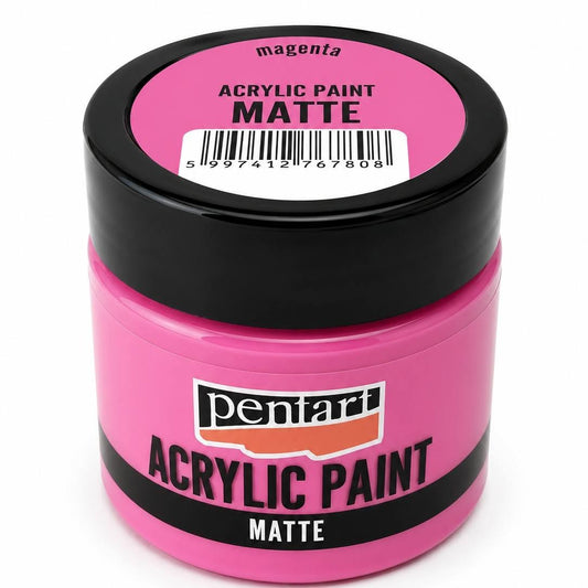 Pentart matt akrilfesték 50 ml magenta