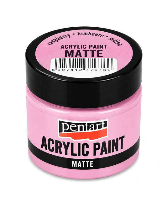 Pentart matt akrilfesték 50 ml málna