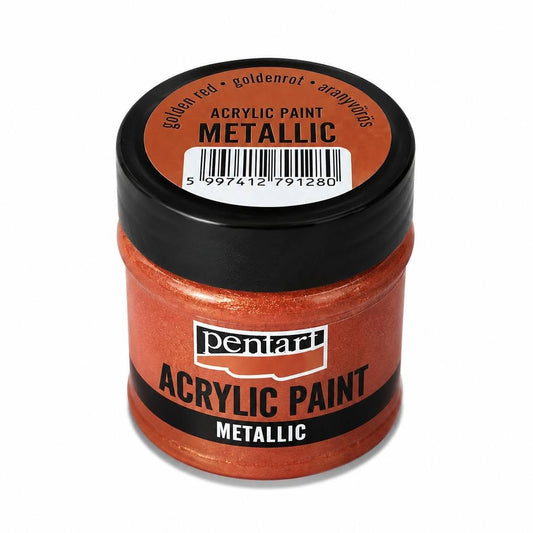 Pentart METÁL festék 50 ml aranyvörös