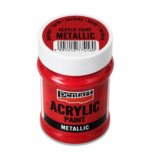 Pentart METÁL festék 60 ml bordó