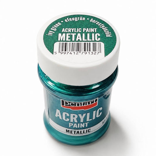 Pentart METÁL festék 60 ml borostyánzöld