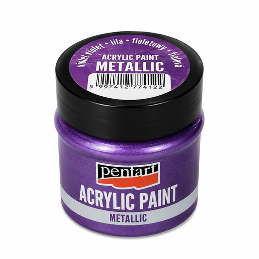 Pentart METÁL festék 50 ml lila
