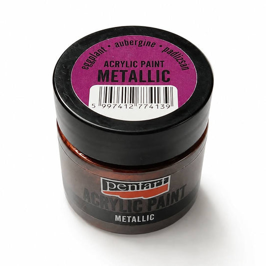 Pentart METÁL festék 50 ml padlizsán
