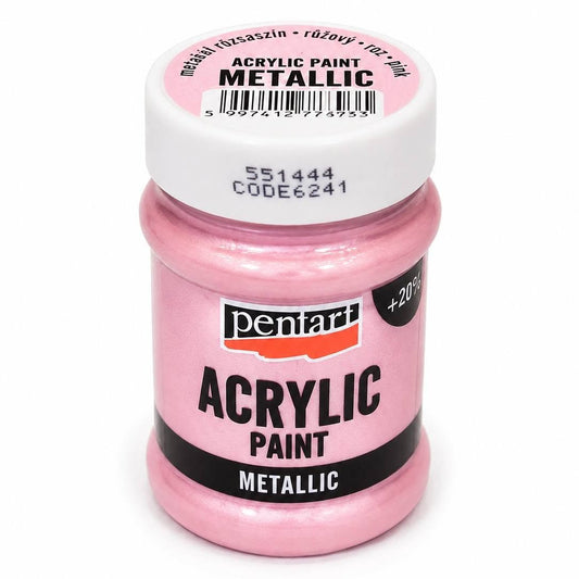 Pentart METÁL festék 60 ml rózsaszín