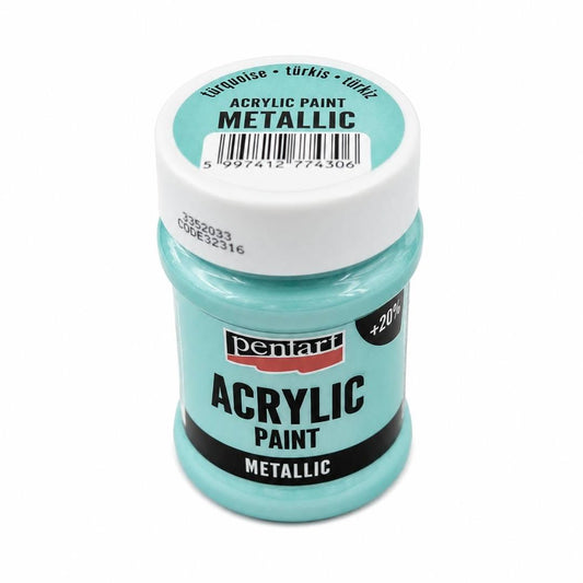 Pentart METÁL festék 60 ml türkiz