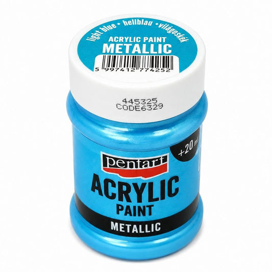 Pentart METÁL festék 60 ml világoskék