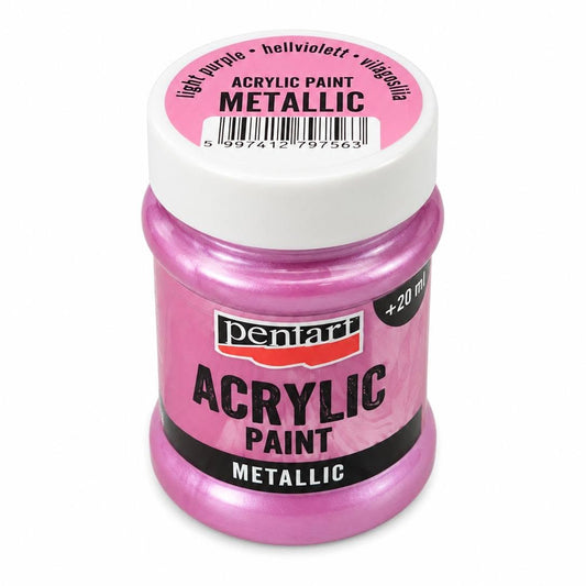 Pentart METÁL festék 60 ml világoslila