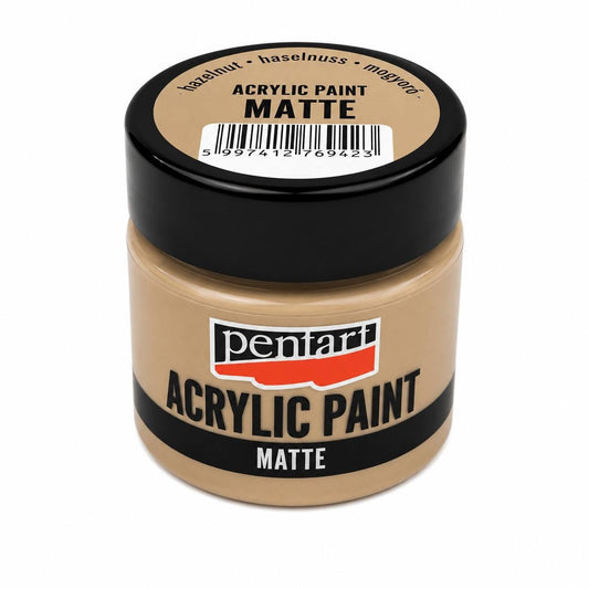 Pentart matt akrilfesték 50 ml mogyoró