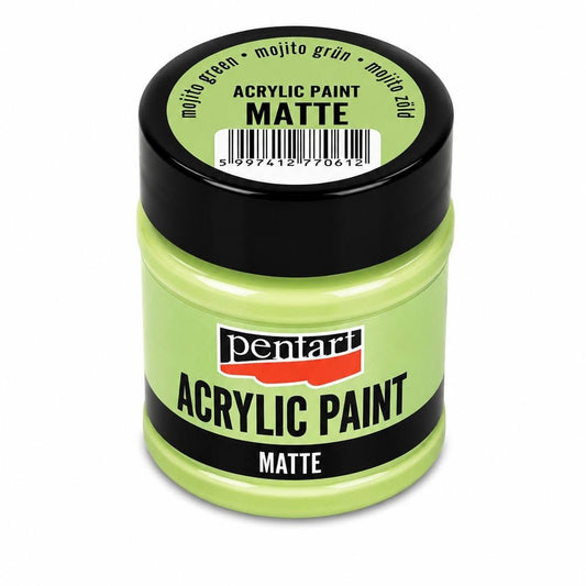 Pentart matt akrilfesték 50 ml mojito zöld