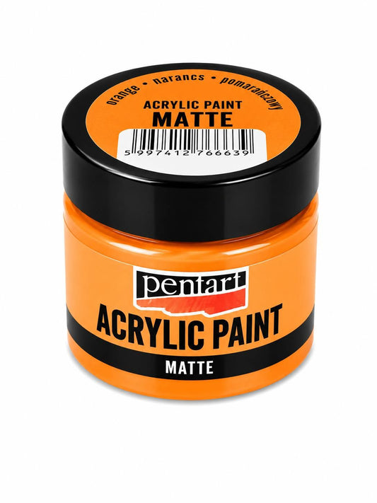 Pentart matt akrilfesték 50 ml narancs