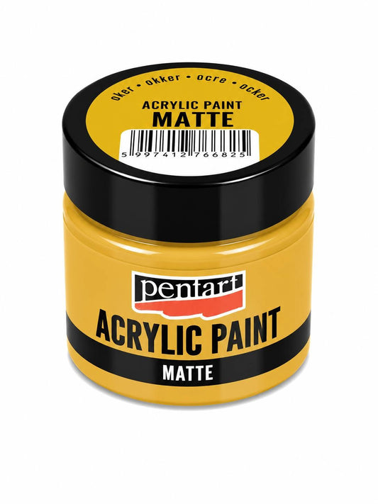 Pentart matt akrilfesték 50 ml okker