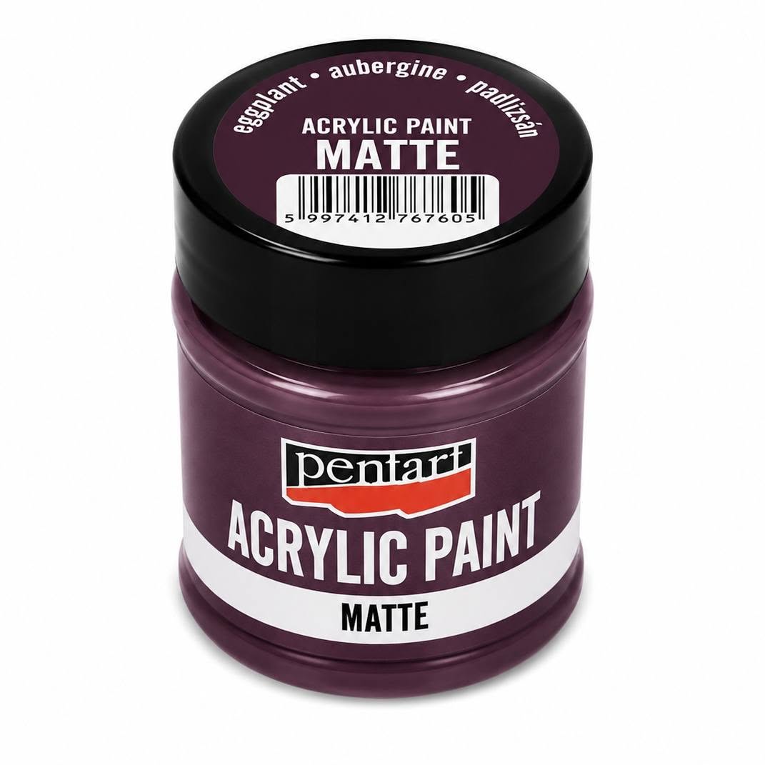 Pentart matt akrilfesték 50 ml padlizsán