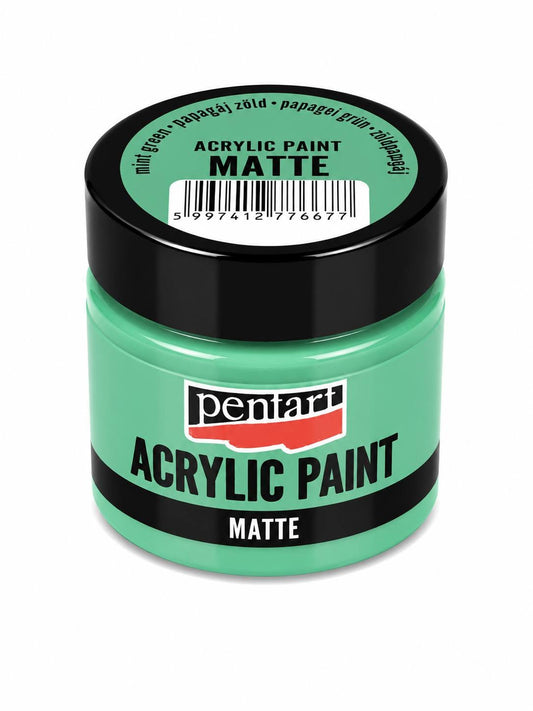 Pentart matt akrilfesték 50 ml papagájzöld