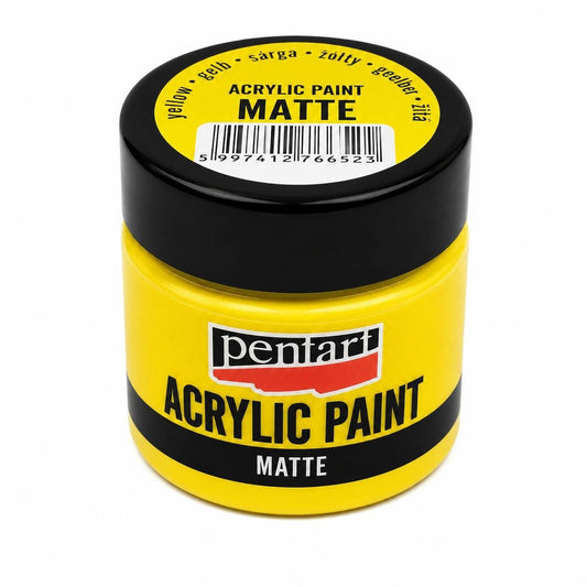 Pentart matt akrilfesték 50 ml sárga