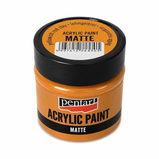 Pentart matt akrilfesték 50 ml sárgásvörös agyag