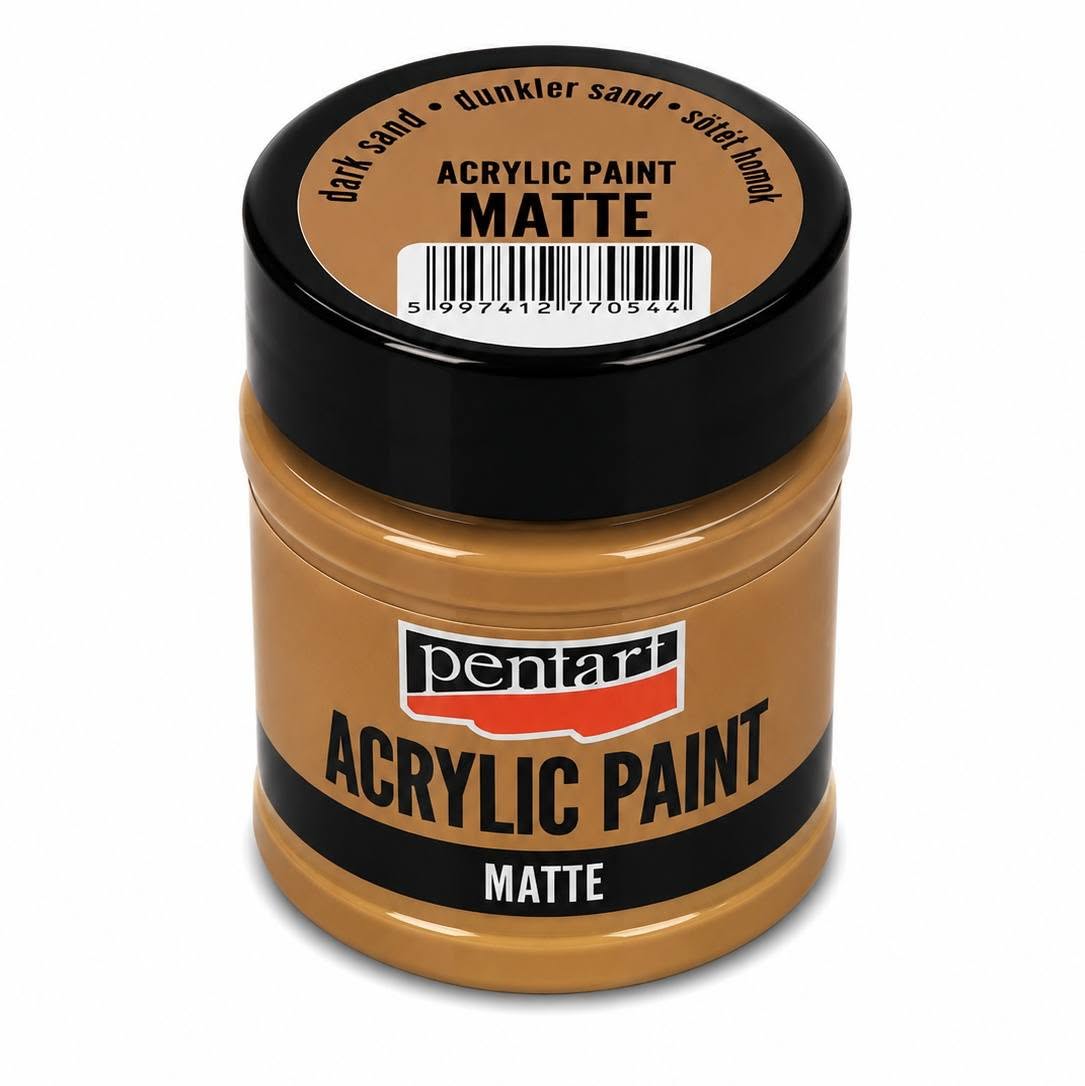 Pentart matt akrilfesték 50 ml sötét homok