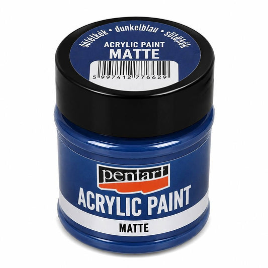 Pentart matt akrilfesték 50 ml sötétkék