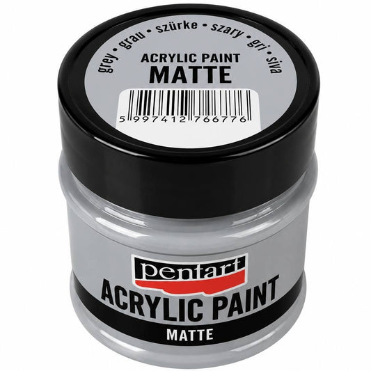 Pentart matt akrilfesték 50 ml szürke