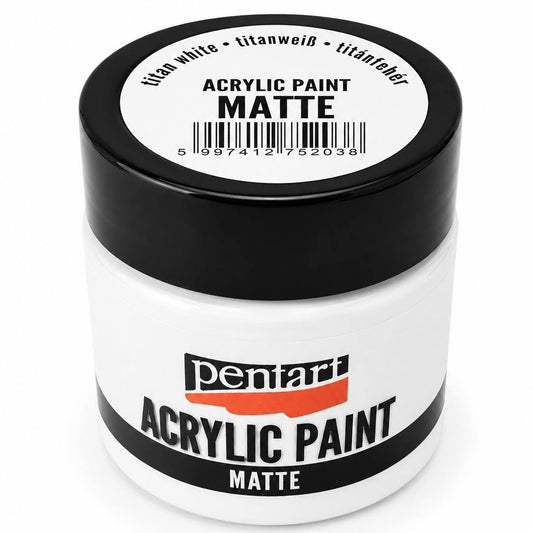 Pentart matt akrilfesték 50 ml titánfehér