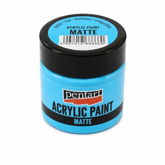 Pentart matt akrilfesték 50 ml világoskék