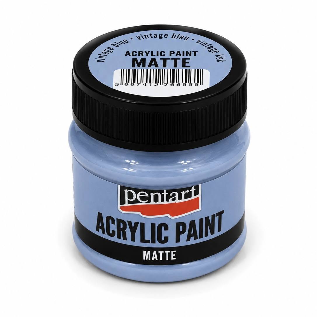 Pentart matt akrilfesték 50 ml vintage kék