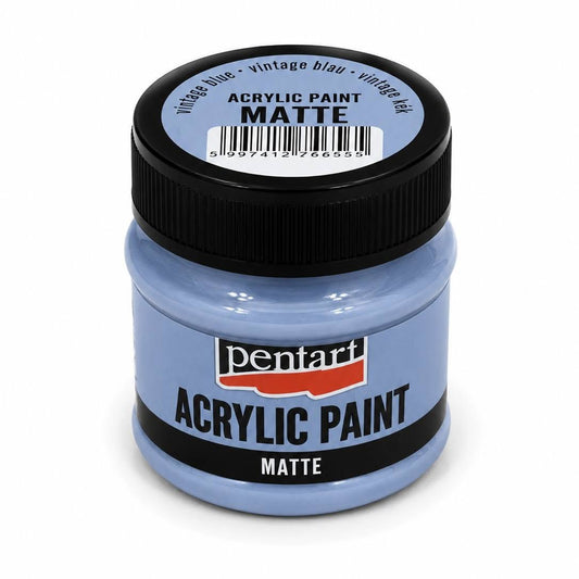 Pentart matt akrilfesték 50 ml vintage kék