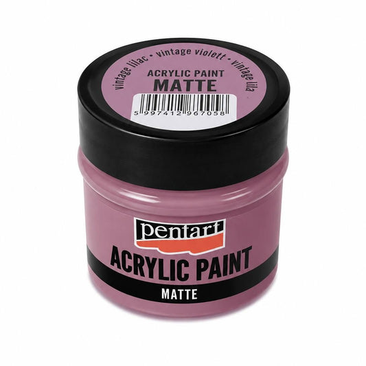 Pentart matt akrilfesték 50 ml vintage lila