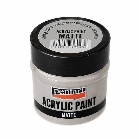 Pentart matt akrilfesték 50 ml vintage szürke