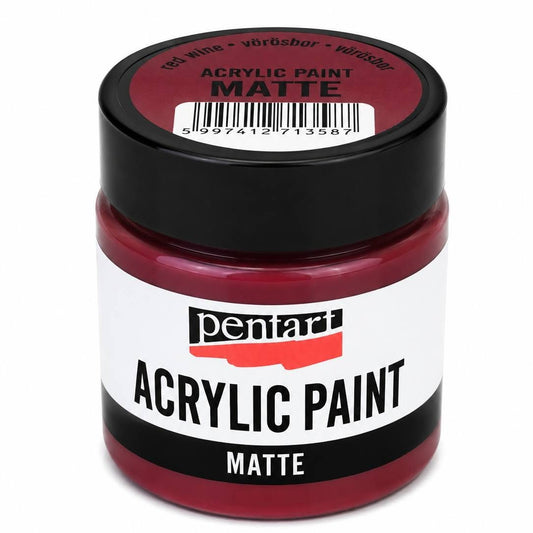 Pentart matt akrilfesték 50 ml vörösbor